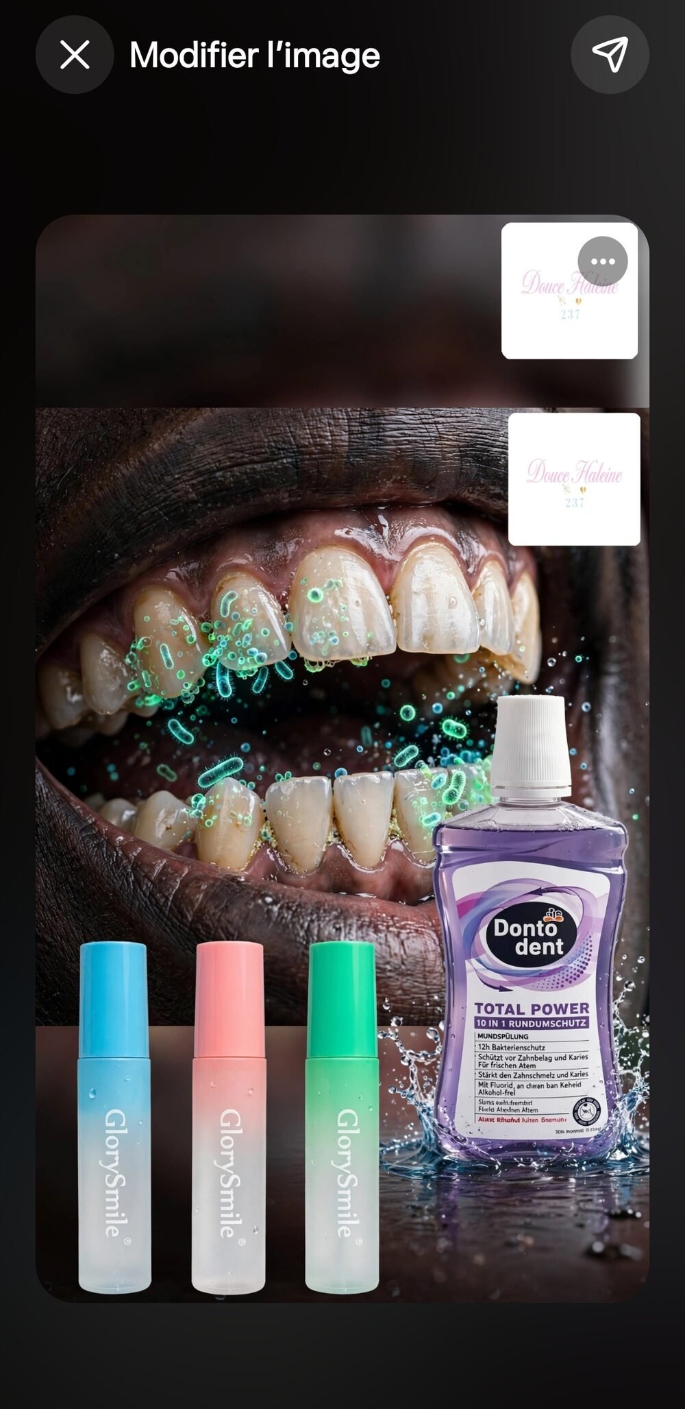 Impact sur les dents